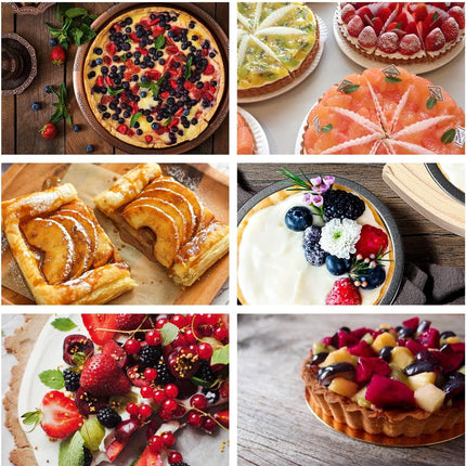 Tutuviw 6 Pack 5 inch Reusable Small Pie Pans, Nonstick Small Pie Tins, Carbon Steel Pie Pans, Mini Pie Pans for Baking, Round Bread and Meat Pie Tins Mini Pie Tins for Cake Dessert.