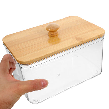 QIDITONG Laundry Sheet Holder With Lid Laundry Room Storage Containers Laundry Pod Container Jars Dryer Sheet Organizer Laundry Room Accessories 18.30X12.40X12.00CM Transparent.