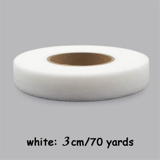 70 Yards Iron in Hemming Tape, 3cm Adhesive No Sewing Hem Tape, Iron in Tape for Hemming, Stitch Witchery Tape Sewing Tape, Fusible Tape Adhesive Wonder Web for Curtain, Pants, Clothes White.