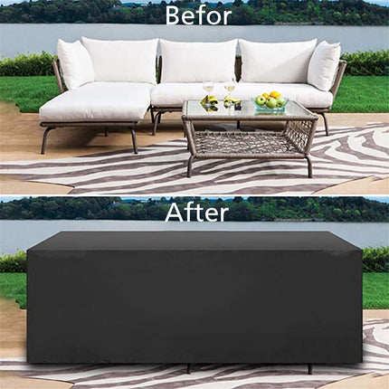 Rectangular Patio Table Cover Heavy Duty Waterproof Outdoor Furniture Set Cover 50" x 50" x 29".
