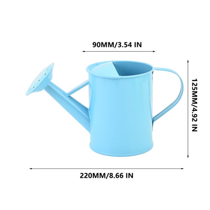 Metal Watering Can, Iron Sprinkling Kettle, Garden Watering Pot for Outdoor Plants Watering Equipment, Gardening Water Pot Watering Can for Garden Home Plants, 600ML 600 mL Blue.