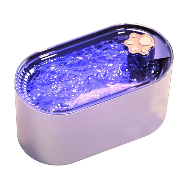 Cats Water Fountains, 3L Automatic Pet Dispenser, Automatic Cats Water Fountains Dog Water Dispenser, Whispers Quiet Cats Fountains Pet Water Fountains, Dog Water Dispenser with LED Light B.