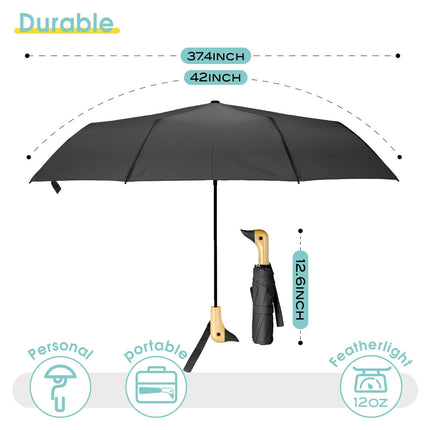 Duck Umbrella – Cute Duck Umbrella with Adorable Duck Handle, The Perfect Duck Umbrella for Duck Lovers One Size RD2.