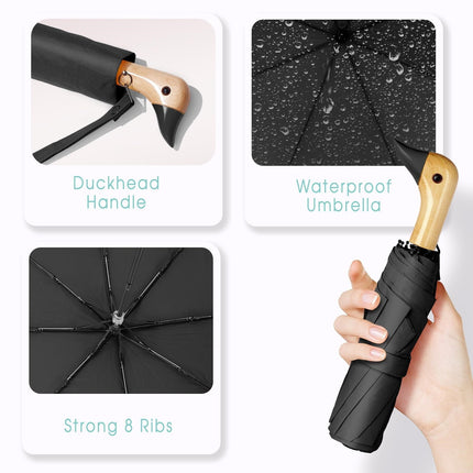 Duck Umbrella – Cute Duck Umbrella with Adorable Duck Handle, The Perfect Duck Umbrella for Duck Lovers One Size RD2.