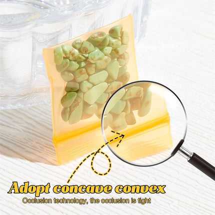 Mini Bags,Tutuviw 200Pcs Small Plastic Seal Bags, Jewelry Bags, Small Packing Bags,Jewelry Reclosable Pouch,Press Sealing Zip Lock Bags for Snack Beads Pills (7MIL Thick, Colour Mixture).