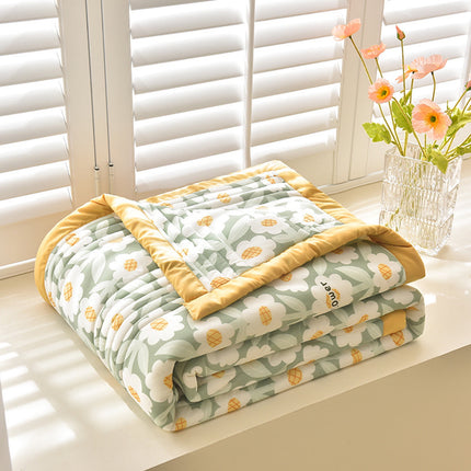 Quilts for Queen Bed Light Bedspreads,Soft Bed Summer Quilt Lightweight Microfiber Bedspread,Modern Style Flowers Pattern Coverlet for All Season multicolor H.