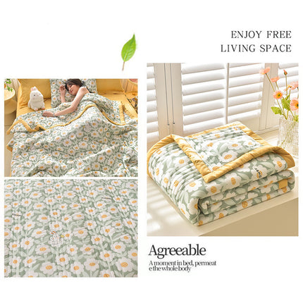 Quilts for Queen Bed Light Bedspreads,Soft Bed Summer Quilt Lightweight Microfiber Bedspread,Modern Style Flowers Pattern Coverlet for All Season multicolor H.