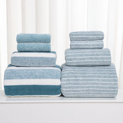 Clearance 8 Pack Plush Absorbent 100% Cotton Bath Towel Set, 2 Bath Towels 4 Hand Towels 2 Washcloths, Luxury 8 Piece Towel Set for Bathroom SPA Gym, Family Bath Towel Set Green.