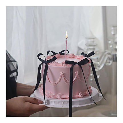 QZS Bow Cupcake Ribbons,Durable Birthday Cake Decorations for Women and Girls,20Pack Black Cute Dessert Bow Tie for Party,Wedding Black.