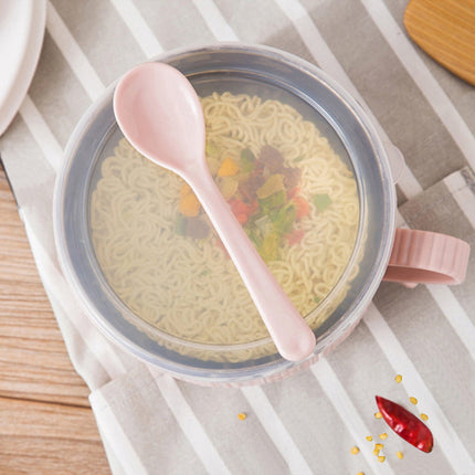 Soup Bowl with Handles,Soup Mug with Handles, Wide Large Cereal Bowl for Oatmeal, Gumbo, Salad, Ceramic Soup Cup, Microwave & Oven Safe 5.5x3.7inch A Clearance! Pink.