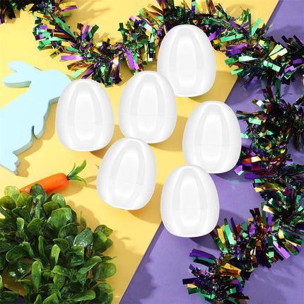 Tutuviw 20Pcs Small Translucent Fillable Easter Egg,Plastic Clear Easter Eggs, 3.5 Inch Empty Eggs Bulk for Easter Theme Party Favor Basket Stuffers,Bulk Easter Toy for Filling Candy,Party Favor.