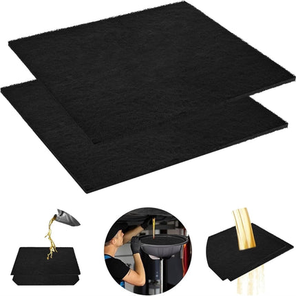 Tutuviw 1Pc Oil Drain Splash Pad,22 " No Splatter Pad,Heat-Resistant Oil Drip Pad for Car Oil Changing Transmission Drain Pan,Square Oil Change Mat,Oil Drain Pan Pad for Mechanics & Automotive Techs.