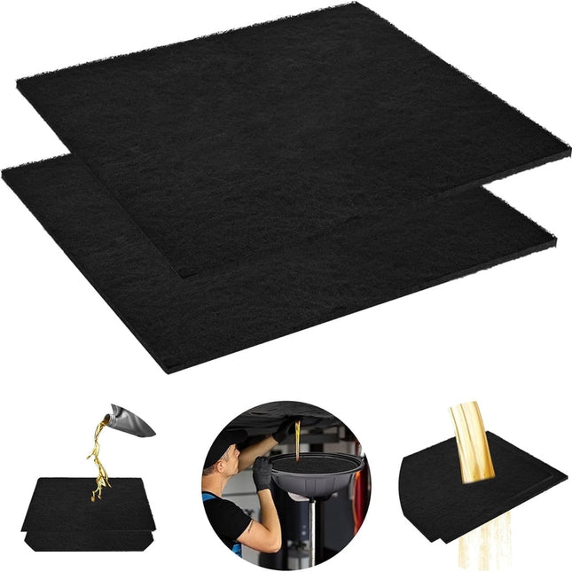 Tutuviw 1Pc Oil Drain Splash Pad,22 " No Splatter Pad,Heat-Resistant Oil Drip Pad for Car Oil Changing Transmission Drain Pan,Square Oil Change Mat,Oil Drain Pan Pad for Mechanics & Automotive Techs.