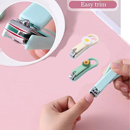 2Pcs Fingernail Clipper,Very Sharp and Cute Nail Clippers,Suitable for Adults and Children style 2.