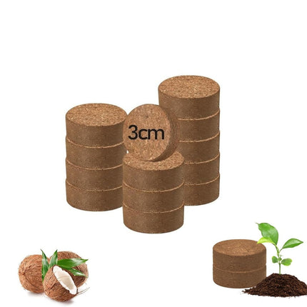 20Pack Coir Pellets Seed Starting Soil,1.2x0.4In Portable Coco Peat Soil for Indoor Outdoor,QZS Compressed Coir Fiber Potting Soil for Plants,Herb.