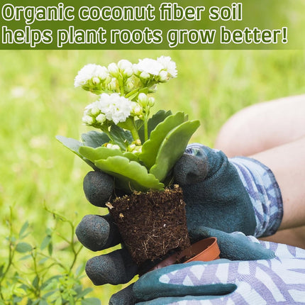 20Pack Coir Pellets Seed Starting Soil,1.2x0.4In Portable Coco Peat Soil for Indoor Outdoor,QZS Compressed Coir Fiber Potting Soil for Plants,Herb.