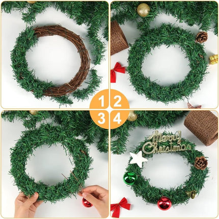 1Roll Floral Vine Bind Wire,164FT Portable Bind Wire Twine for Wreath,QZS Brown Floral Wrapping Supplies for Art Craft Projects Brown.