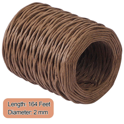 1 Rolls Floral Bind Wire Wrap Twine,Tutuviw Vine Wire Waterproof Paper Wrapped Rope Metal Wire for Flower Bouquets Flower Crowns, Artificial Flower Making, DIY Projects,Wedding Decorating (Brown) Brown.