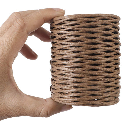 1 Rolls Floral Bind Wire Wrap Twine,Tutuviw Vine Wire Waterproof Paper Wrapped Rope Metal Wire for Flower Bouquets Flower Crowns, Artificial Flower Making, DIY Projects,Wedding Decorating (Brown) Brown.
