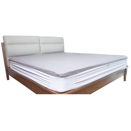 harmtty Bed Sheet Holder Elastic Non-slip Time Saving Fully-encased Design Sheet Fixing 360 Degree Surround Sheet Fastening Cover for Bedroom White.