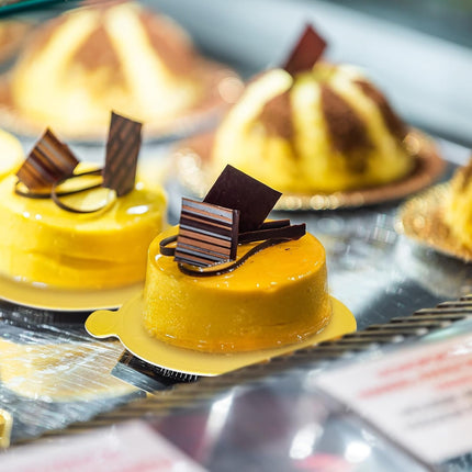 Gold Round Cake Base,Set of 50 Durable Round Mini Dessert Boards,QZS Portable Mousse Base,Mousse Paper Board,Cupcake Trays for Dessert Display.3.2In 3.2" x 3.2".