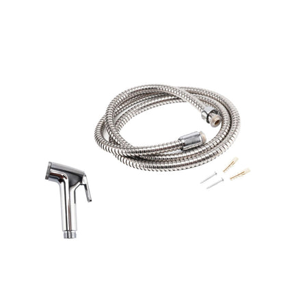 Handheld Bidet Sprayer Set,47.24inch Stainless Steel Hose with ABS Nozzle - Hygienic Muslim Toilet Shower for Personal Cleansing White.