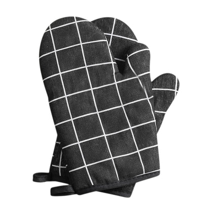 Heat Resistant Oven Gloves,Extra Thick Cotton Kitchen Mitts for Baking, Grilling, BBQ,Non-Slip Microwave & Pot Holder with Hanging Loop,Insulated Hot Pads for Women/Men Yellow.
