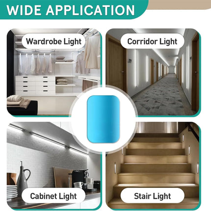 Under Cabinet Lights Magnetic Stickys,Tutuviw 12 Pcs Replacement Magnetic Strips with Adhesive Backing for Cabinet Lighting,Iron Sheet Sticky Adhesive Metal Plates for Magnetic Mounts.