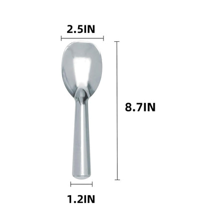 QZS Kitchen Anti-Freeze Ice Cream Spade,Aluminum Alloy Ice Cream Paddle with Comfortable Handle,Dessert Spade for Indoor and Outdoor Use,1Pack.
