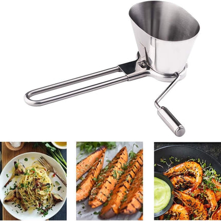 Tutuviw Manual Stainless Steel Parsley Shredder,Pepper Grinder,Herb Roller Mincer,Handheld Spice Grinder,Versatile Kitchen Tool for Herbs Vegetables Spices,Easy Hand-crank for Quick Cutting/Mincing.