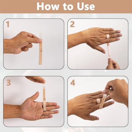 Hook and Loop Finger Wrap,Tutuviw 10 Pcs Washable and Reusable Buddy Straps for Fingers,Buddy Tape Finger Straps,Toe Separator for Bunion,Finger Brace for Injured/Jammed/Trigger Finger Support(Black) Skin.