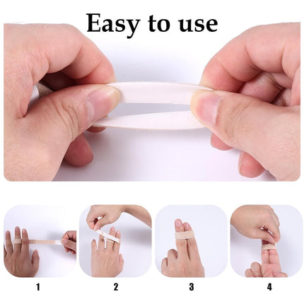 Hook and Loop Finger Wrap,Tutuviw 10 Pcs Washable and Reusable Buddy Straps for Fingers,Buddy Tape Finger Straps,Toe Separator for Bunion,Finger Brace for Injured/Jammed/Trigger Finger Support(Black) Skin.