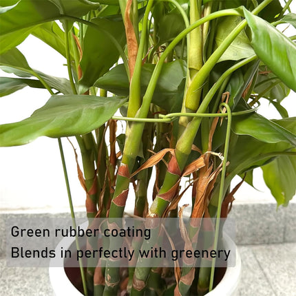 Tutuviw 3 Pcs Garden Plant Support Rings for Potted Plant,9x11in Round Metal Plant Stakes Rings,Garden Plant Support Brace,Peony Cages Support Stakes Ring,Plant Support Stakes for Indoor Outdoor 7".