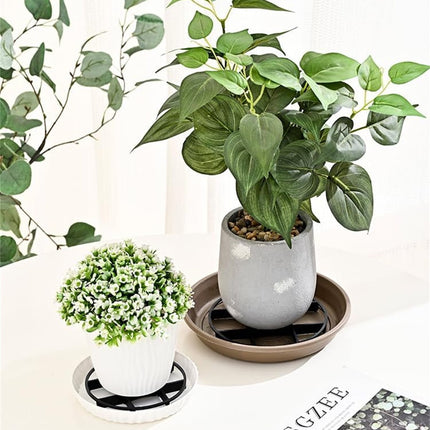 Plant Saucer Drainage Rack Stand,Tutuviw 21Pcs 3 Size Flower Pot Level Feet Elevator Support Holder,Plant Stands for Flower Pot Prevention Drainage,Reusable Mesh Pad,Raises Protector Plant Trivet.