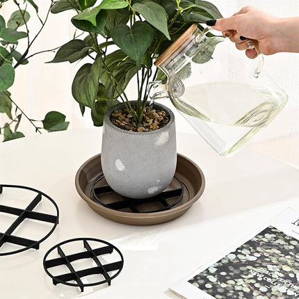 Plant Saucer Drainage Rack Stand,Tutuviw 21Pcs 3 Size Flower Pot Level Feet Elevator Support Holder,Plant Stands for Flower Pot Prevention Drainage,Reusable Mesh Pad,Raises Protector Plant Trivet.