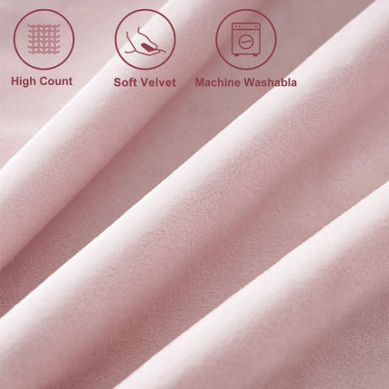 Blush Pink Throw Pillow Covers for Couch Bed Sofa Decorative Pillow Covers 16x16 Set of 2 Soft Velvet Square Cushion Covers with Tassels Cute Girl Princess Aesthetic Home Decor Baby Pink.