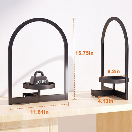 Metal Hanging Flower Holder,QZS Wall Plant Holders,Premium Picture Frame Flower Stand,Portable Indoor Plant Shelves for Bathroom,Living Room,2pcs.