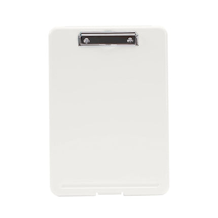Clipboard with Storage File Box, Foldable A4 Large Capacity Clip Boards Folder, Plastic Clipboard with Pen Holder for Office Supplies(Mint Green) Clear.