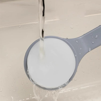 QZS Back Lotion Applicator,11.2x3in Reusable Back Sunscreen Applicator for Home,Portable Gray Body Lotion Brush for Sunscreen,Cream.