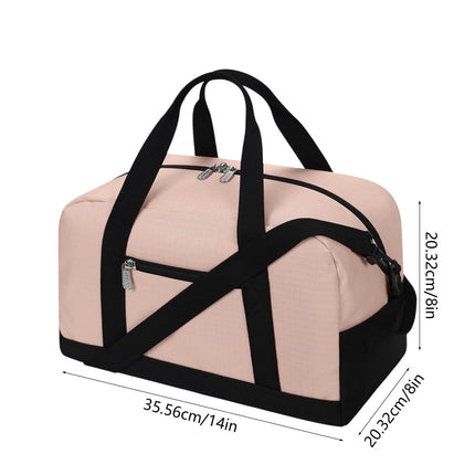 14 Inch Carry on Bag, Small Travel Gym Bag, Small Duffle Bag, Duffel Bag Gym Weekender Overnight Bag with Wet Pocket, Airlines Approved Foldable Carry on Bag, for Women and Men Black.