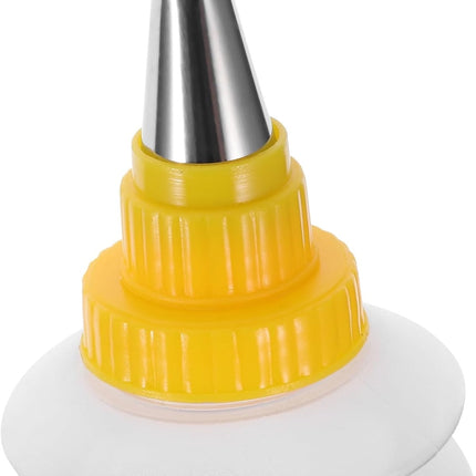 Tutuviw 6Pcs Cookie Decorating Squeeze Bottles for Icing,Icing Bottles with Stainless Steel Piping Tips,Food-Grade Plastic Icing Dispenser Versatile Baking Tools for Cookie Decoration,DIY Baking Tool.