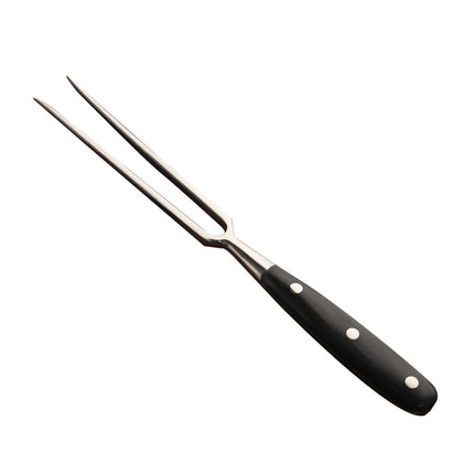 Stainless Steel Carving Fork with Redwood Handle, 11.8" Barbecue Fork Cutting Fork, Grilling Tools Meat Fork for Chicken Turkey Beef（B） B.