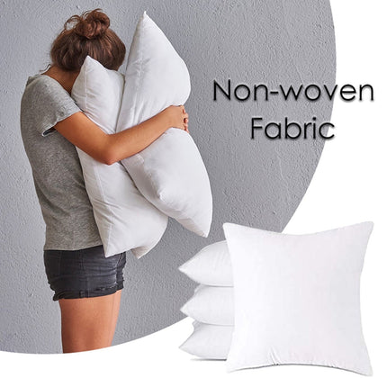 Pillow Insert, Hypoallergenic Square Form Sham Stuffer, Standard White Non-woven Cloth, Sofa Decorative, Euro Throw Pillow Inserts, for Sofa Bed Couch, Headboard Cushion Core A.