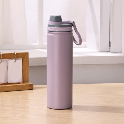 Insulated Water Bottle, Stainless Steel Vacuum Insulated Water Bottle, Sport Bottle with Leak Proof Lid and Handle, Space Kettle Men and Women, Large Capacity Sports Water Bottle Purple.