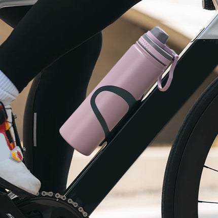 Insulated Water Bottle, Stainless Steel Vacuum Insulated Water Bottle, Sport Bottle with Leak Proof Lid and Handle, Space Kettle Men and Women, Large Capacity Sports Water Bottle Purple.