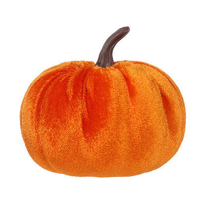 Artificial Pumpkins Decoration, Fake Faux Velvet Foam Fabric Pumpkins Ornaments, Mini Pumpkins Toy Fall Decorative Pumpkin Shaped for Thanksgiving Table Home Decorations（M, Beige） M Beige.