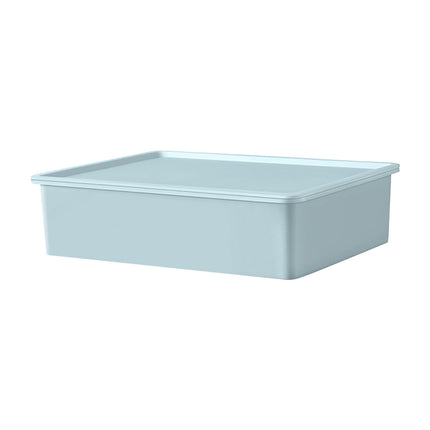Sock Underwear Drawer Organzier Divider, 15 Compartments Removable Divided Plastic Storage Bin with Lid, Storage Organizer Sock Holders Organizers for Scarves Ties Belts(White) Blue.