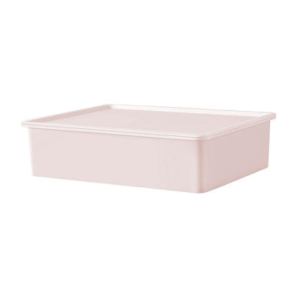 Sock Underwear Drawer Organzier Divider, 15 Compartments Removable Divided Plastic Storage Bin with Lid, Storage Organizer Sock Holders Organizers for Scarves Ties Belts(White) Pink.