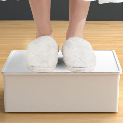 Sock Underwear Drawer Organzier Divider, 15 Compartments Removable Divided Plastic Storage Bin with Lid, Storage Organizer Sock Holders Organizers for Scarves Ties Belts(White) White.