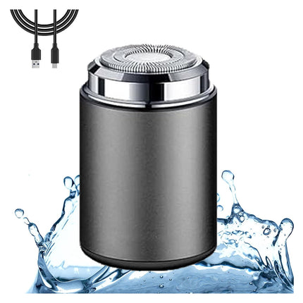 Mini Electric Shaver, Portable Mini Electric Shaver, Pocket Size, Mini ElectricShaver for Men, USB Rechargeable Waterproof Shaver, Electric Beard Trimmer, for Home, Car, Office, Business Trip Blue.